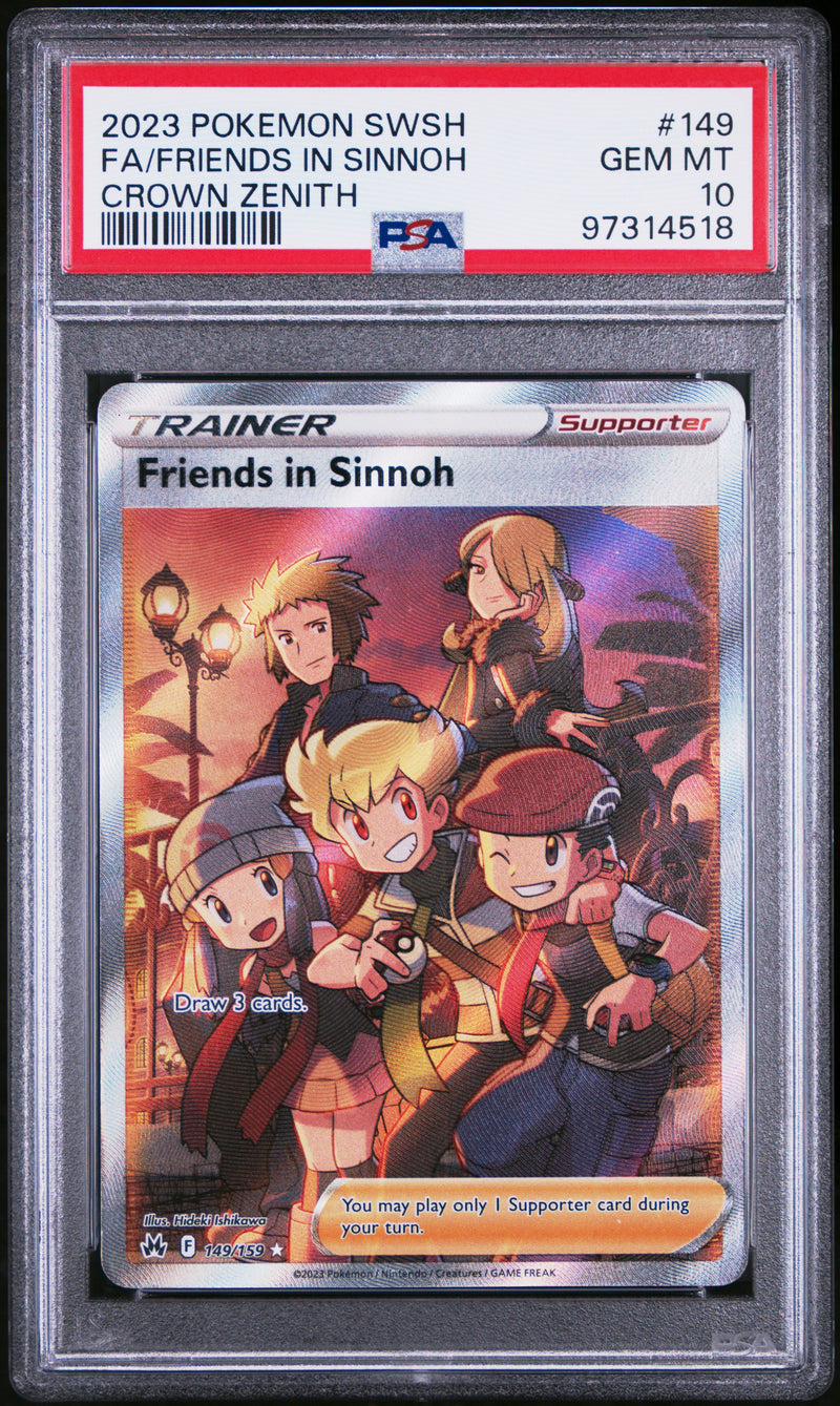 PSA 10 - Crown Zenith - Friends of Sinnoh -
