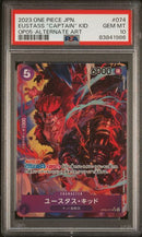 PSA 10 - Japanese OP05 - Eustass "Captain" Kid Alternate Art