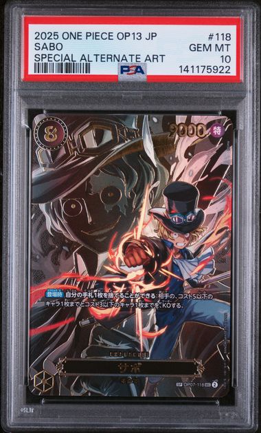 PSA 10 - OP13 JP - Sabo SP
