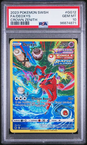 PSA 10 - Crown Zenith - Deoxys GG12