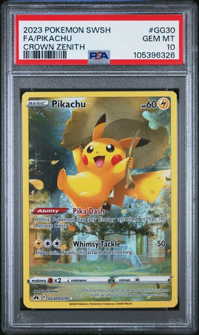 PSA 10 - Crown Zenith - Pikachu #GG30
