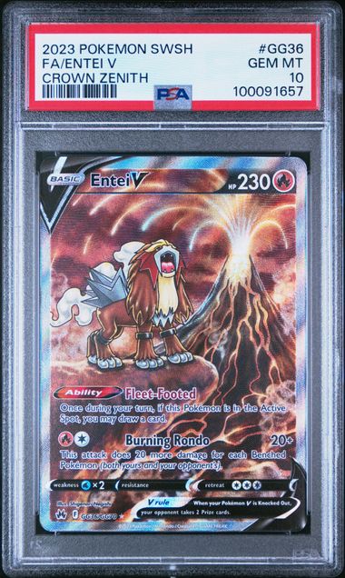 PSA 10 - Crown Zenith - Entei V
