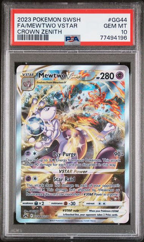 PSA 10 - Crown Zenith - Mewtwo VSTAR #GG44