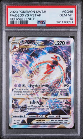 PSA 10 - Crown Zenith - Deoxys Vstar #GG46