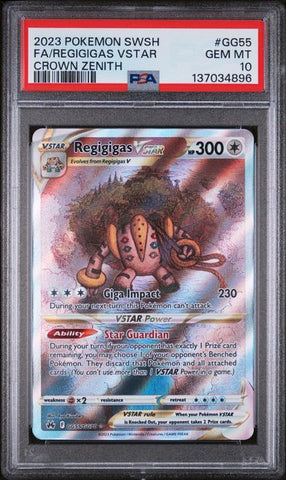 PSA 10 - Crown Zenith - Regigigas Vstar #GG55