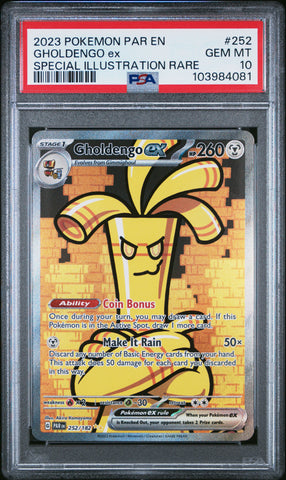 PSA 10 - Paradox Rift - Gholdengo Ex #252
