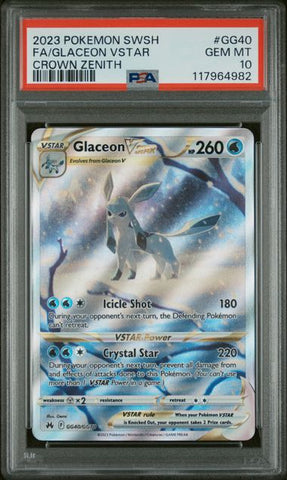 PSA 10 - Crown Zenith - Glaceon Vstar #GG40