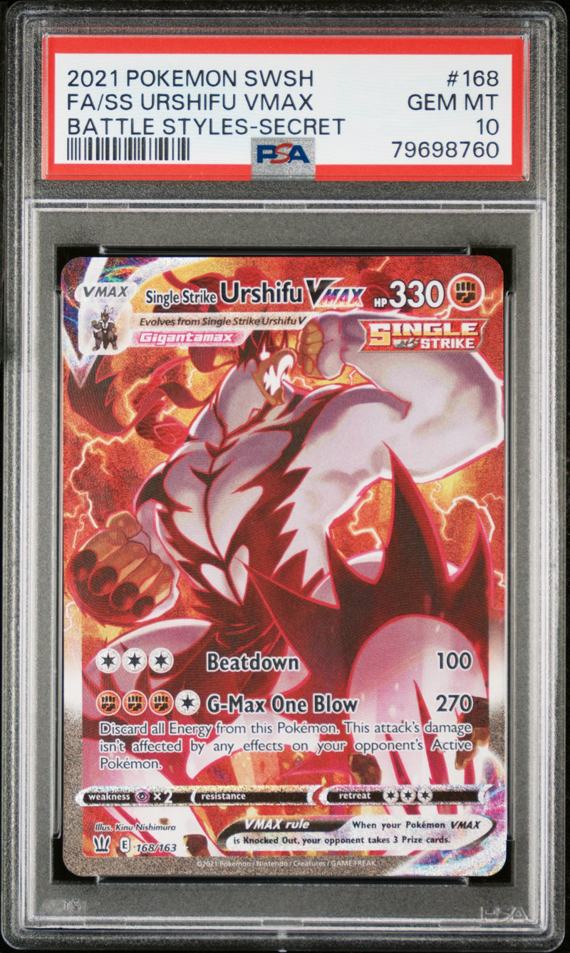 PSA 10 - Battle Styles - Single Strike Urshifu Vmax
