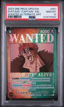 PSA 10 - OP03 - Eustass Captain Kid - Wanted SP