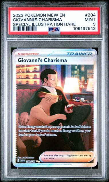 PSA 9 - Pokemon 151  - Giovanni's Charisma
