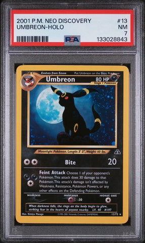 PSA 7 - Neo Discovery - Umbreon Holo #13