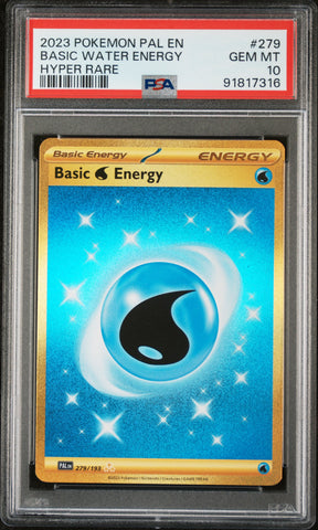 PSA 10 - Paldea Evolved - Basic Water Energy #279