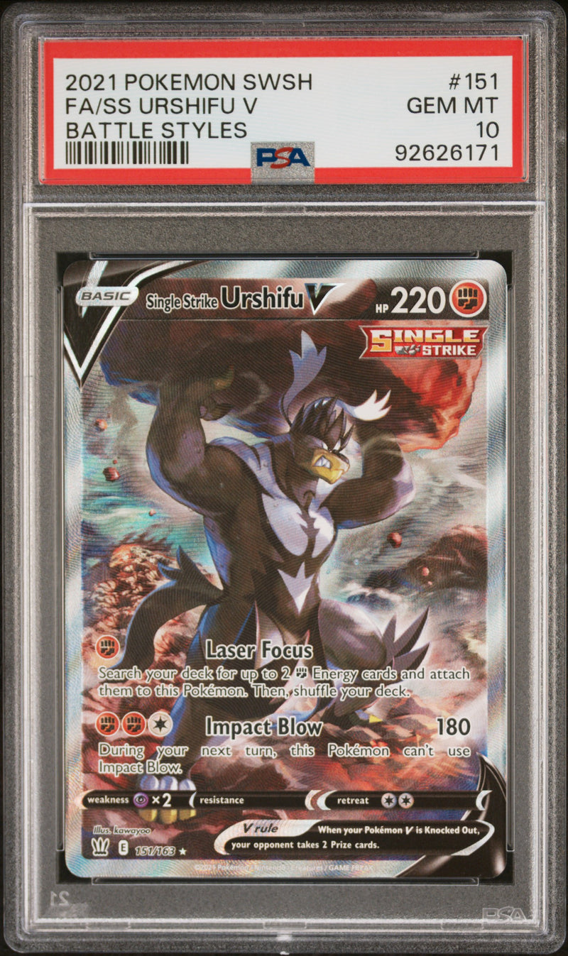 PSA 10 - Battle Styles - Urshifu V