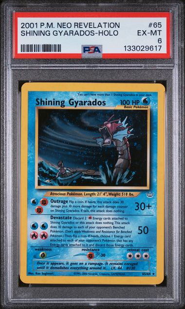 PSA 6 - Neo Revelation - Shining Gyarados Holo