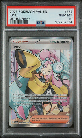 PSA 10 - Paldea Evolved - Iono #254