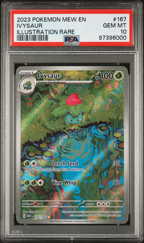 PSA 10 - Pokemon 151 - Ivysaur #167
