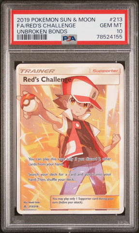 PSA 10 - Unbroken Bonds - Red's Challenge #213