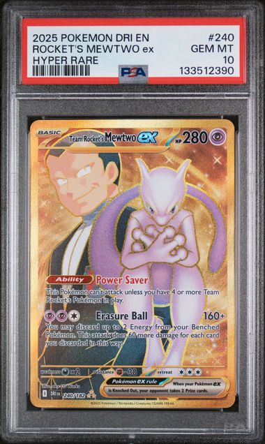 PSA 10 - Destined Rivals - Team Rocket's Mewtwo ex