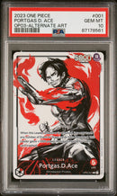 PSA 10 - Pillars of Strength - Portgas D. Ace Leader Alternate art