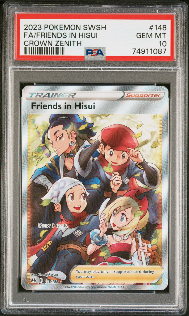 PSA 10 - Crown Zenith - Friends in Hisui