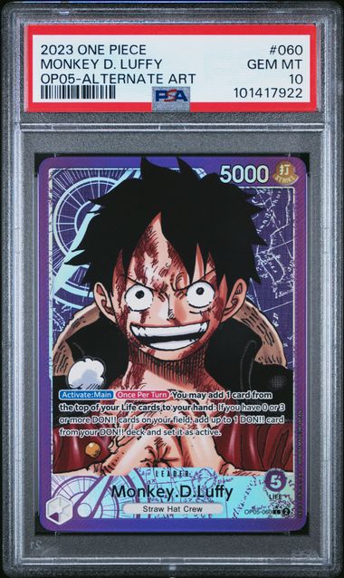 PSA 10 - OP05 - Monkey D. Luffy (Leader Alt)