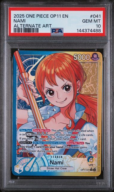 PSA 10 - Fist of Divine Speed - Nami Leader Alt
