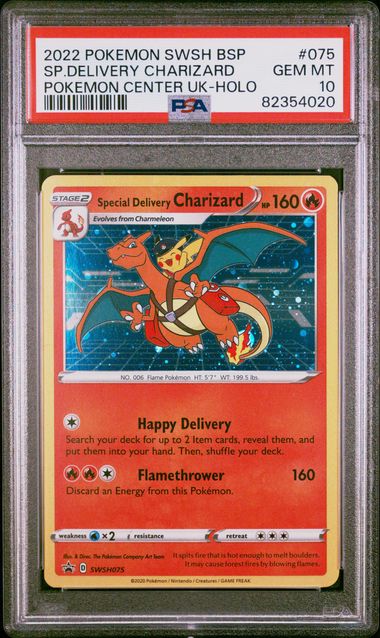 PSA 10 - Pokemon Center - Special Delivery Charizard - Holo