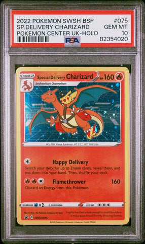 PSA 10 - Pokemon Center - Special Delivery Charizard - Holo #075