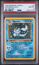 PSA 8 - Jungle 1st Edition  - Vaporeon Holo