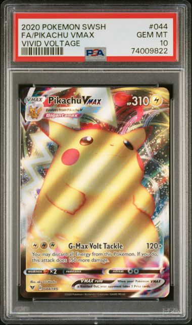 PSA 10 - Vivid Voltage  - Pikachu VMAX