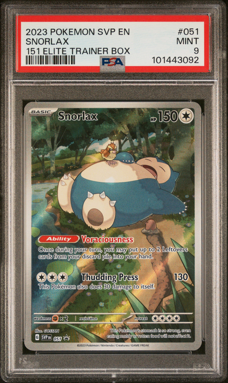 PSA 9 - 151 ETB Promo - Snorlax