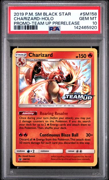 PSA 10 - SM Promo (Team Up Prerelease) - Charizard