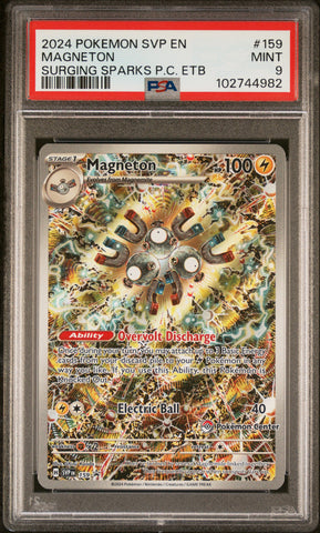 PSA 9 - Pokemon 151 - Magneton Pokemon Center #159