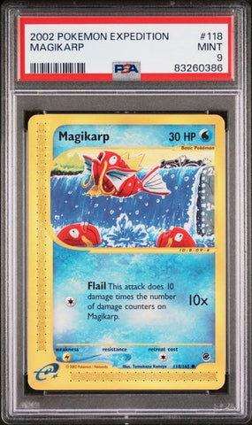 PSA 9 - 2002 Expedition - Magikarp #118