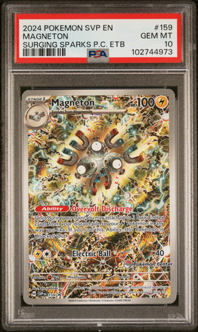 PSA 10 - Black Star Promo - Magneton Pokemon Center #159