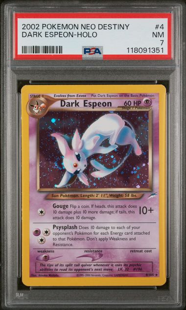 PSA 7 - Neo Destiny - Dark Espeon -  Holo