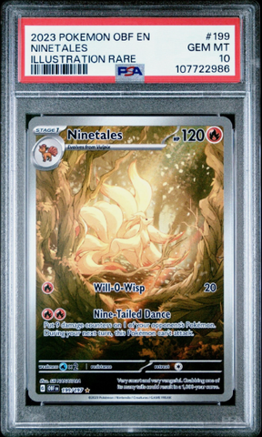 PSA 10 - Obsidian Flames  - Ninetales #199