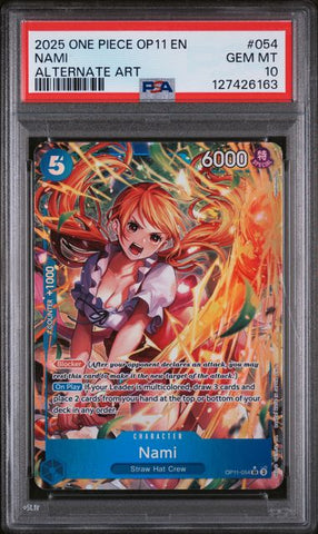 PSA 10 - Fist of Divine Speed - Nami Alternate #054