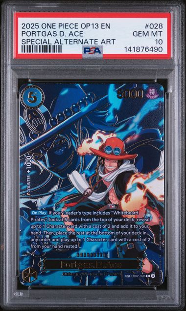 PSA 10 - Carrying on his Will - Portgas D. Ace SP