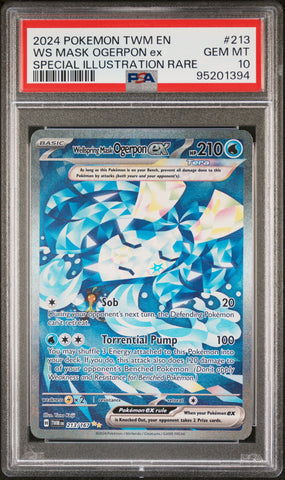 PSA 10 - Twilight Masquerade - Wellspring Mask Ogerpon Ex #213
