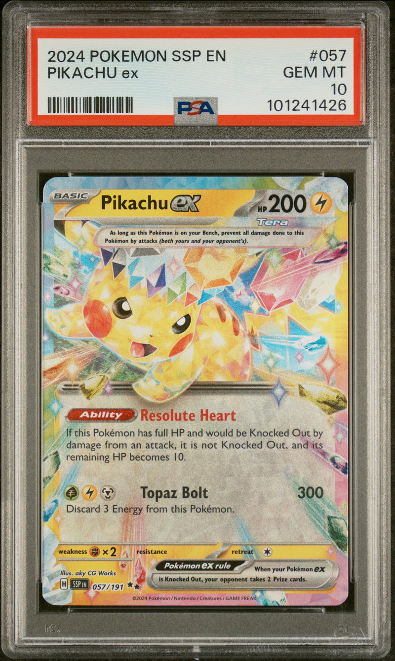 PSA 10 - Surging Sparks  - Pikachu EX