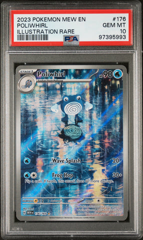 PSA 10 - Pokemon 151 - Poliwhirl #176