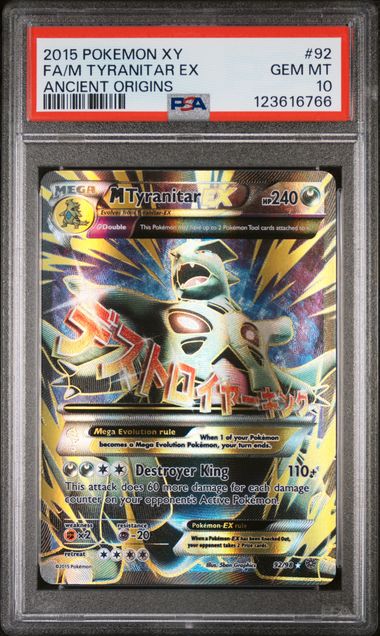 PSA 10 - Ancient Origins - M Tyranitar EX