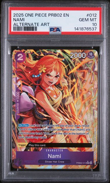 PSA 10 - PRB02 - Nami Alt Art