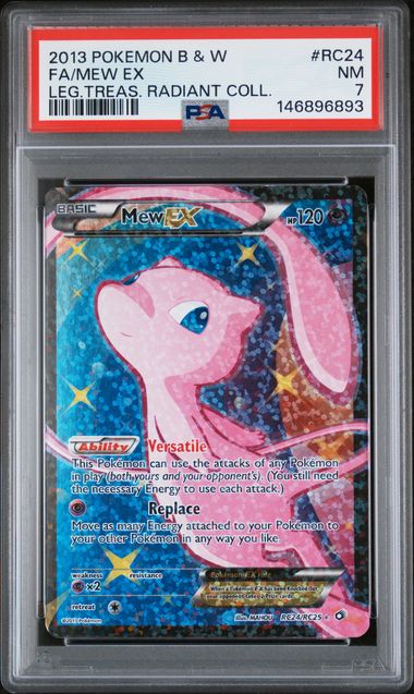 PSA 7 - Legendary Treasures - Mew EX