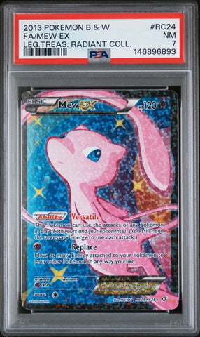 PSA 7 - Legendary Treasures - Mew EX #RC24