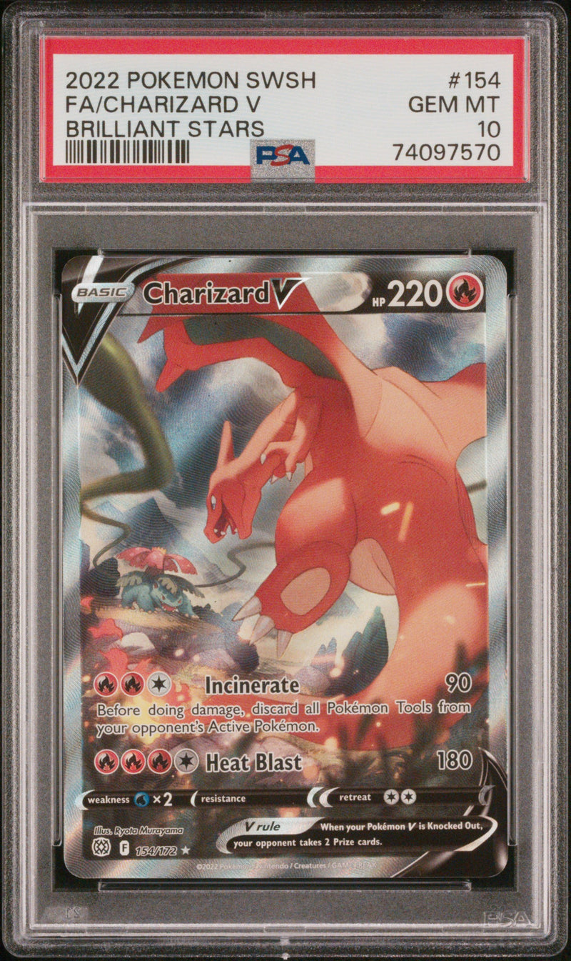 PSA 10 - Brilliant Stars - Charizard V