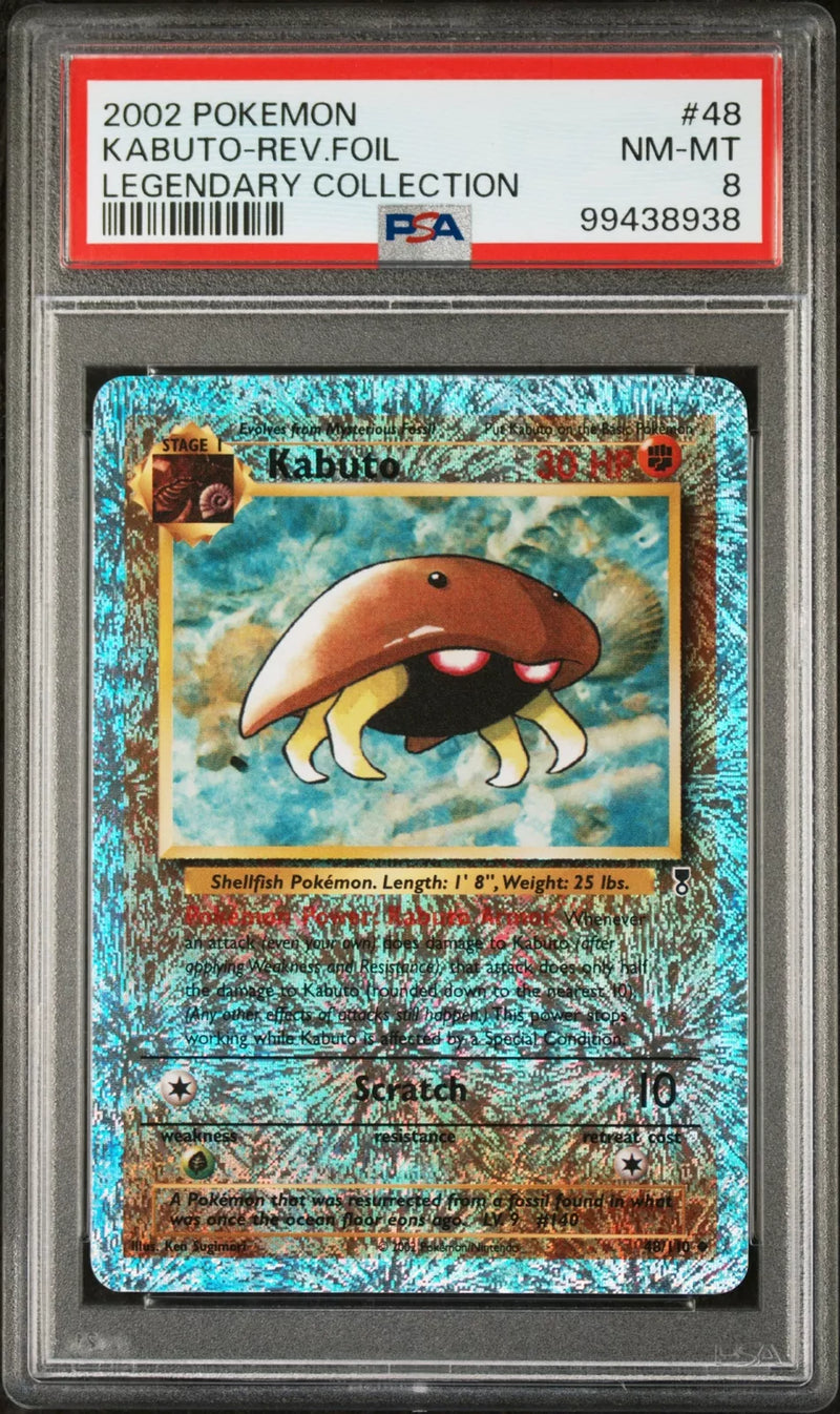 PSA 8 - Legendary Collection - Kabuto Reverse Foil