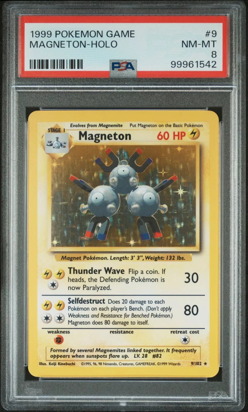 PSA 8 - Base Set - Magneton Holo