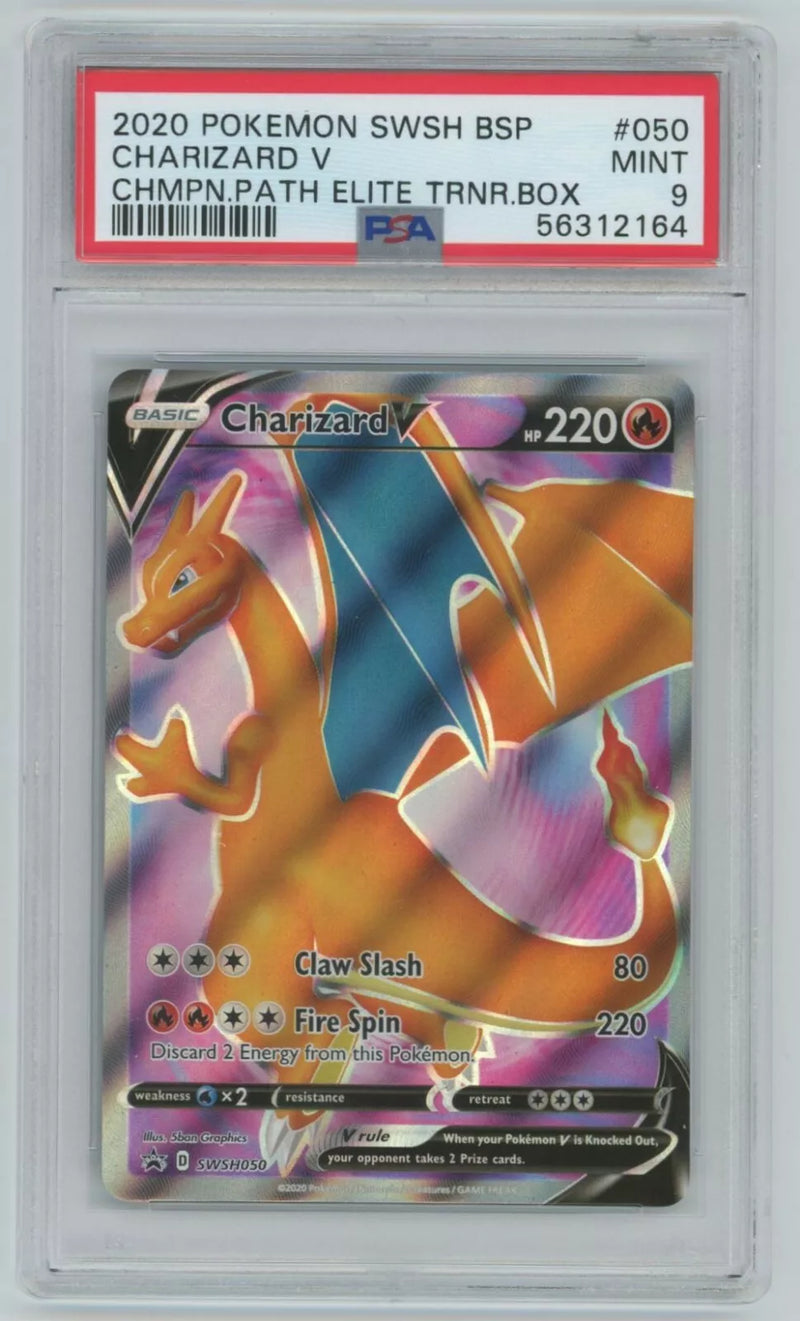 PSA 9 - Champions Path ETB Promo - Charizard V